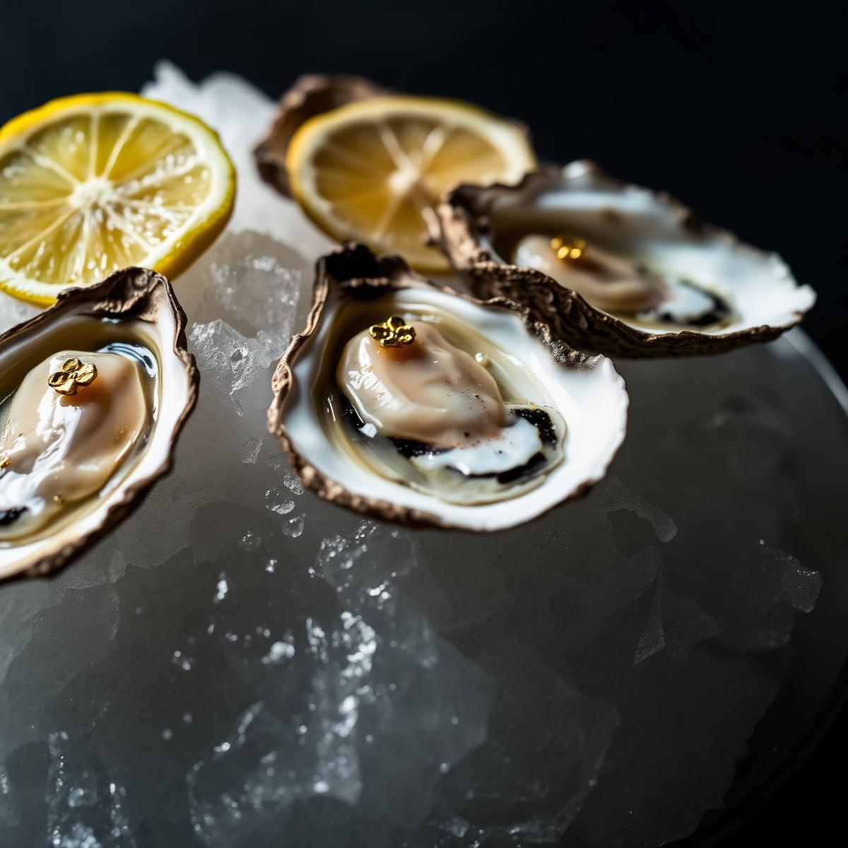 Oysters on ice